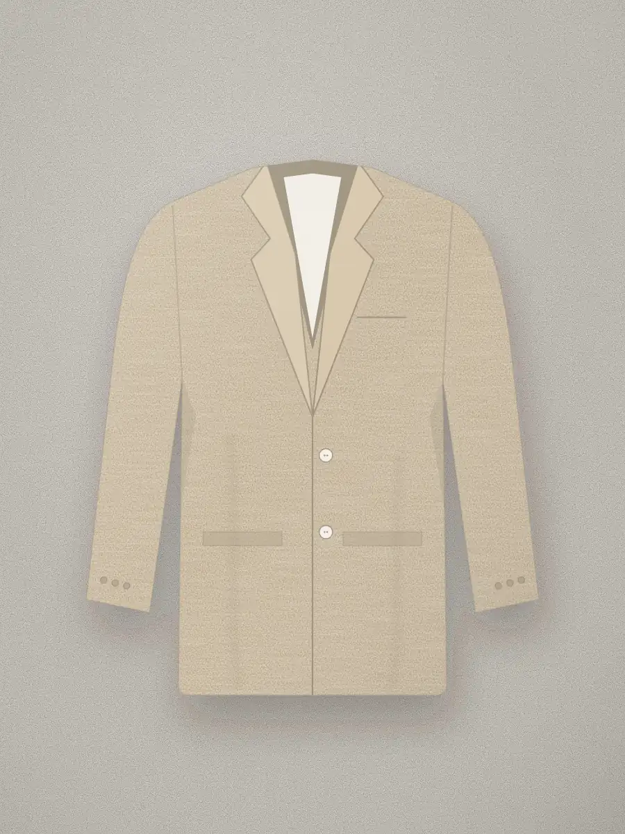 Blazer desestructurado Marco en color arena
