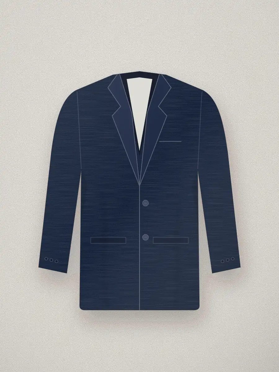 Blazer desestructurado Marco en color azul marino