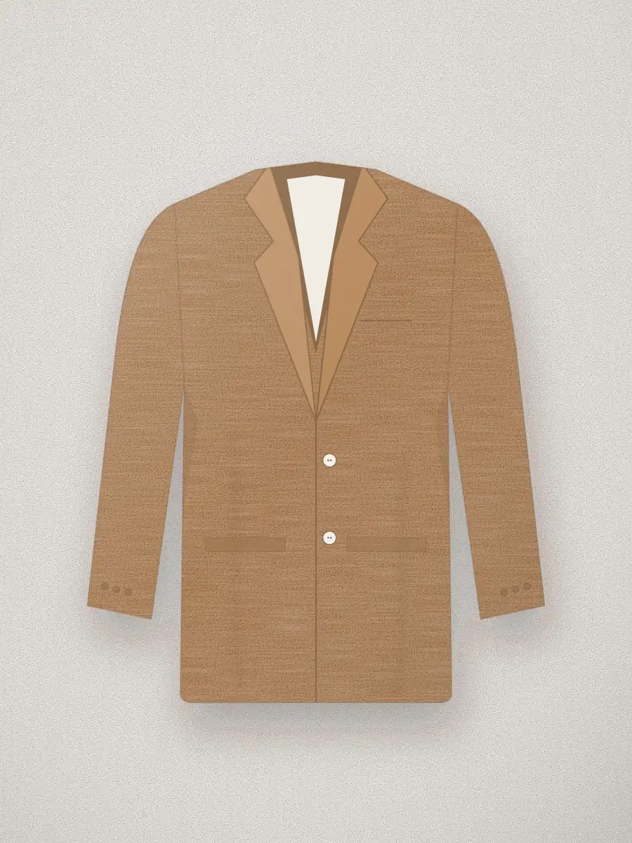 Blazer estructurado Sofía en color camel