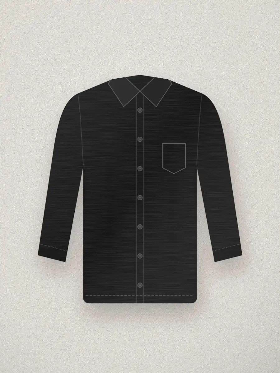 Blusa fluida Carmen en color negro