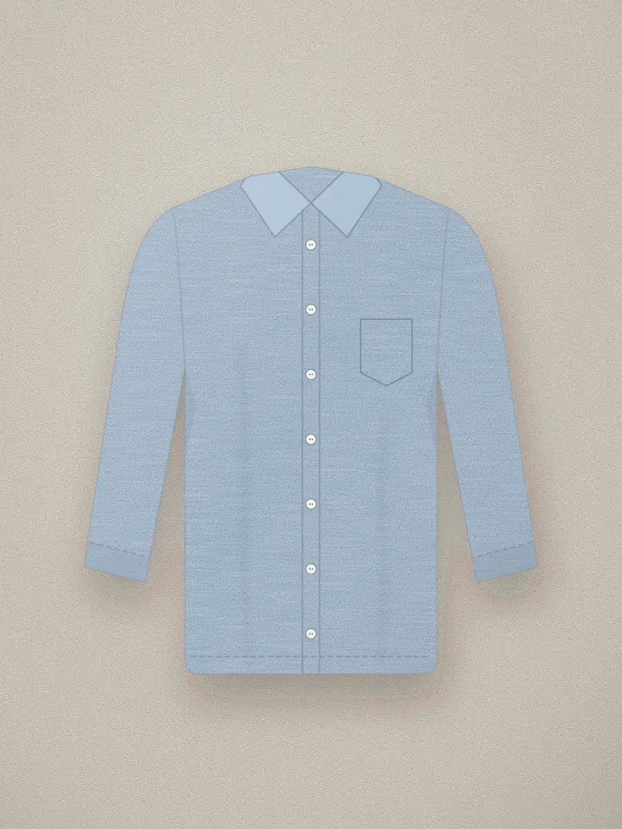 Camisa de lino Mateo en color azul cielo