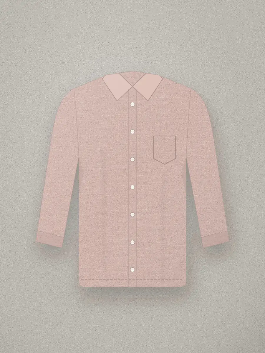 Camisa oversize de popelín Lía en color rosa palo