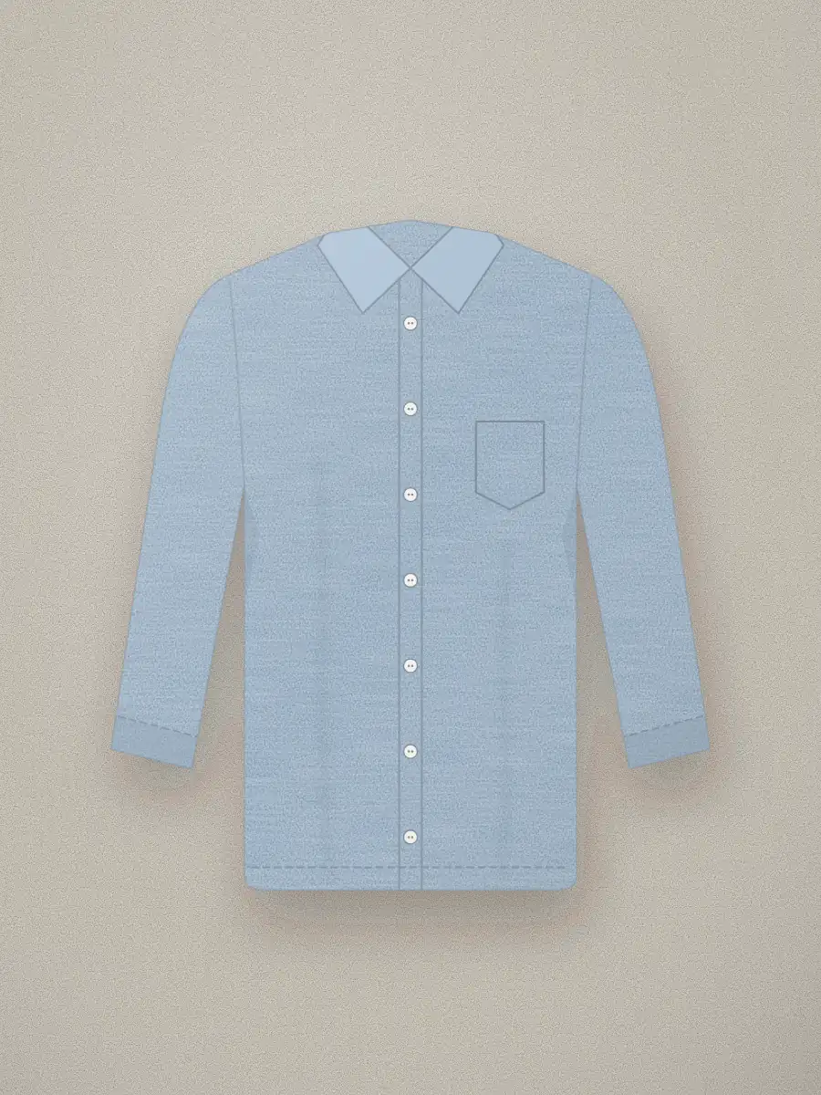 Camisa Oxford Bruno en color azul cielo