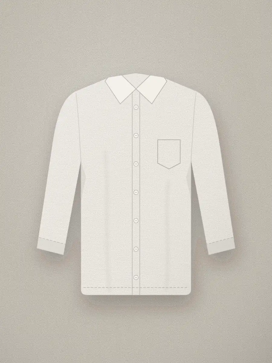 Camisa Oxford Bruno en color blanco roto