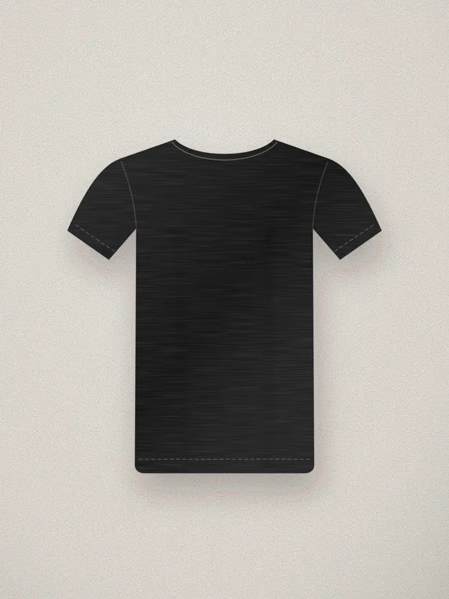 Camiseta de algodón orgánico Vera en color negro