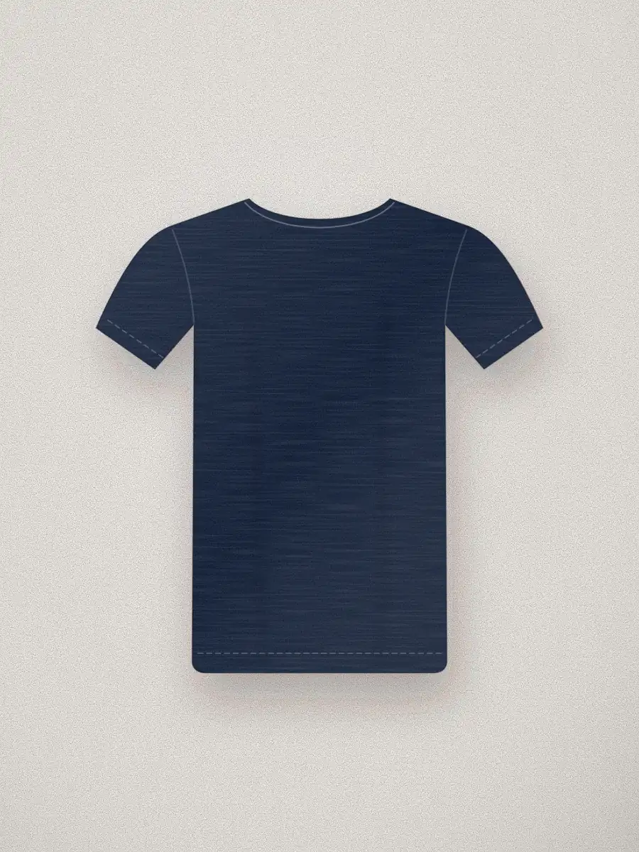 Camiseta básica Leo en color azul marino