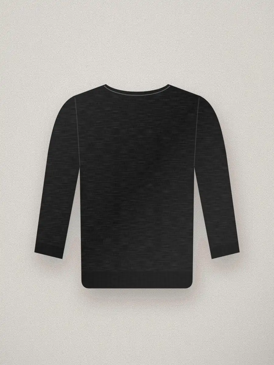 Camiseta de manga larga Teo en color negro