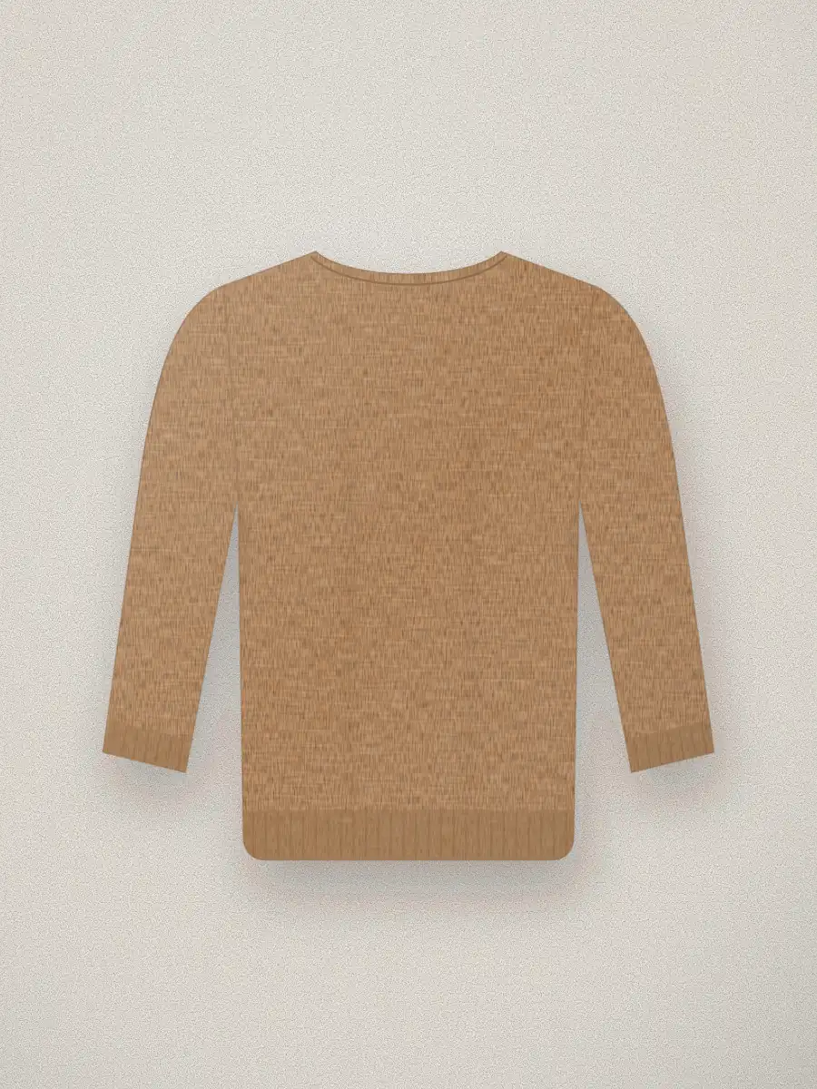 Jersey de lana merino Pablo en color camel