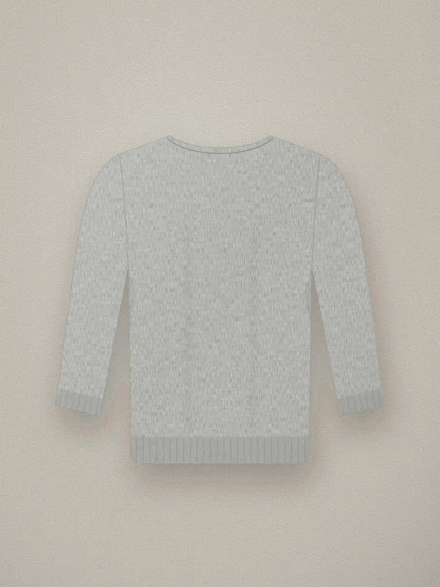 Jersey de lana merino Pablo en color gris perla