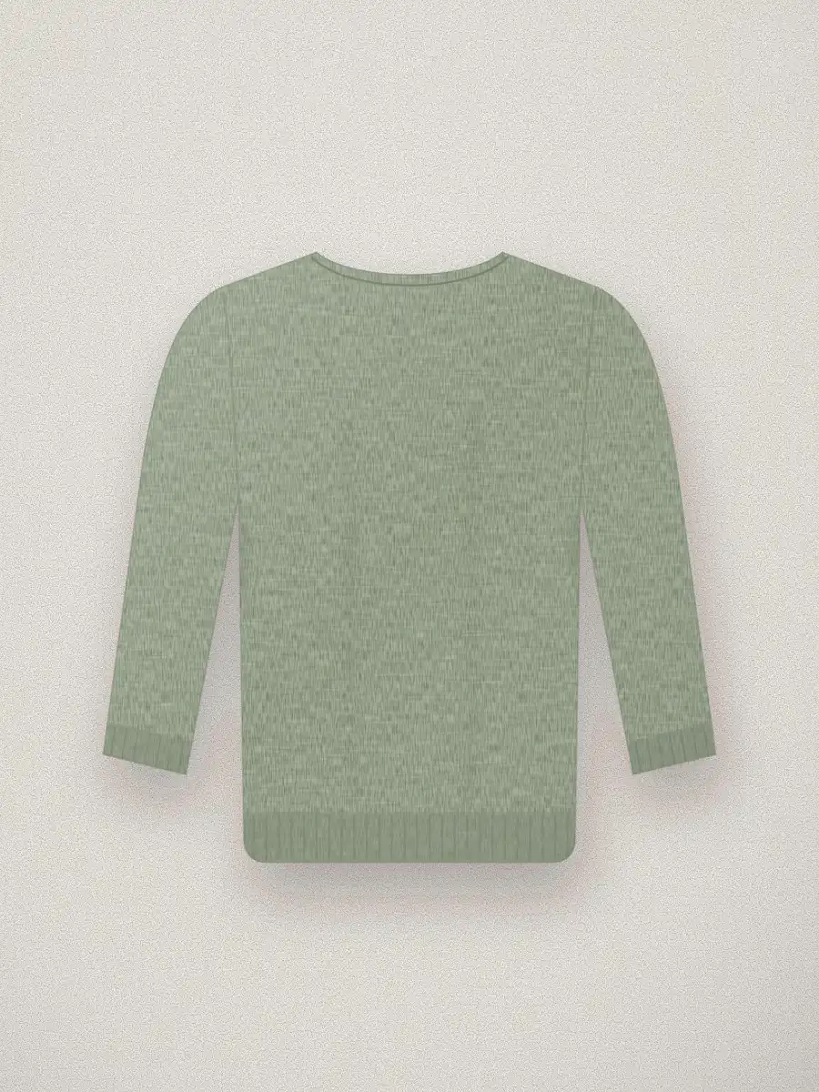 Jersey de punto grueso Noa en color verde salvia