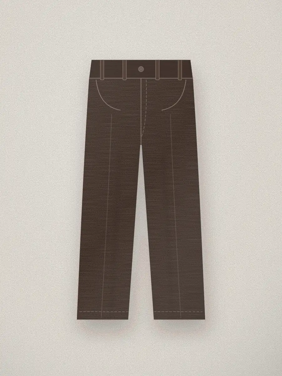 Pantalón de lino Darío en color chocolate