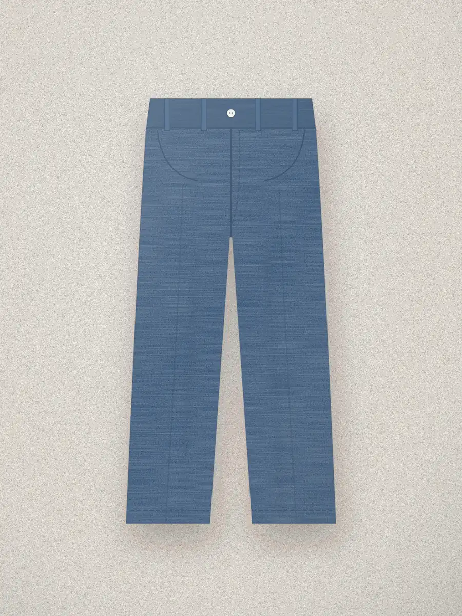 Vaquero recto Jana en color azul denim