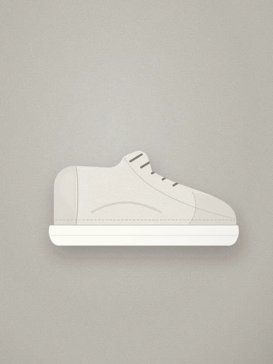 Zapatillas de piel Luna en color blanco roto